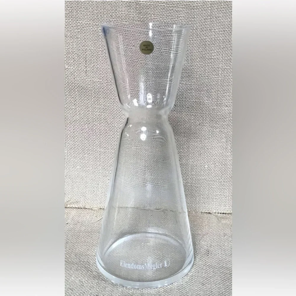 Krosno Glass Eiendoms Megler 1 Real Estate Carafe Pitcher Vase Mod Minimalist
